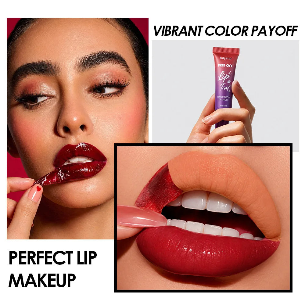Peel-Off Matte Lip Stain | 6 Colors Waterproof Lip Gloss