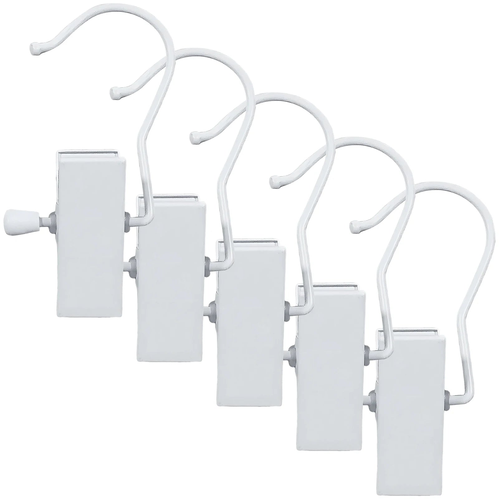 Hanging Clothes Pins Hooks Sturdy Clip and Drip Laundry Clothespins for Home Kitchen Outdoor Trip Peaceful Pleasures Health and Wellness WHITE