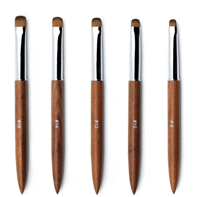 French Nail Art Brushes Flowers Drawing Pen Versatile Nail Drawing Pen Nail Tools Sandalwood Handle Manicure Pen Peaceful Pleasures Health and Wellness