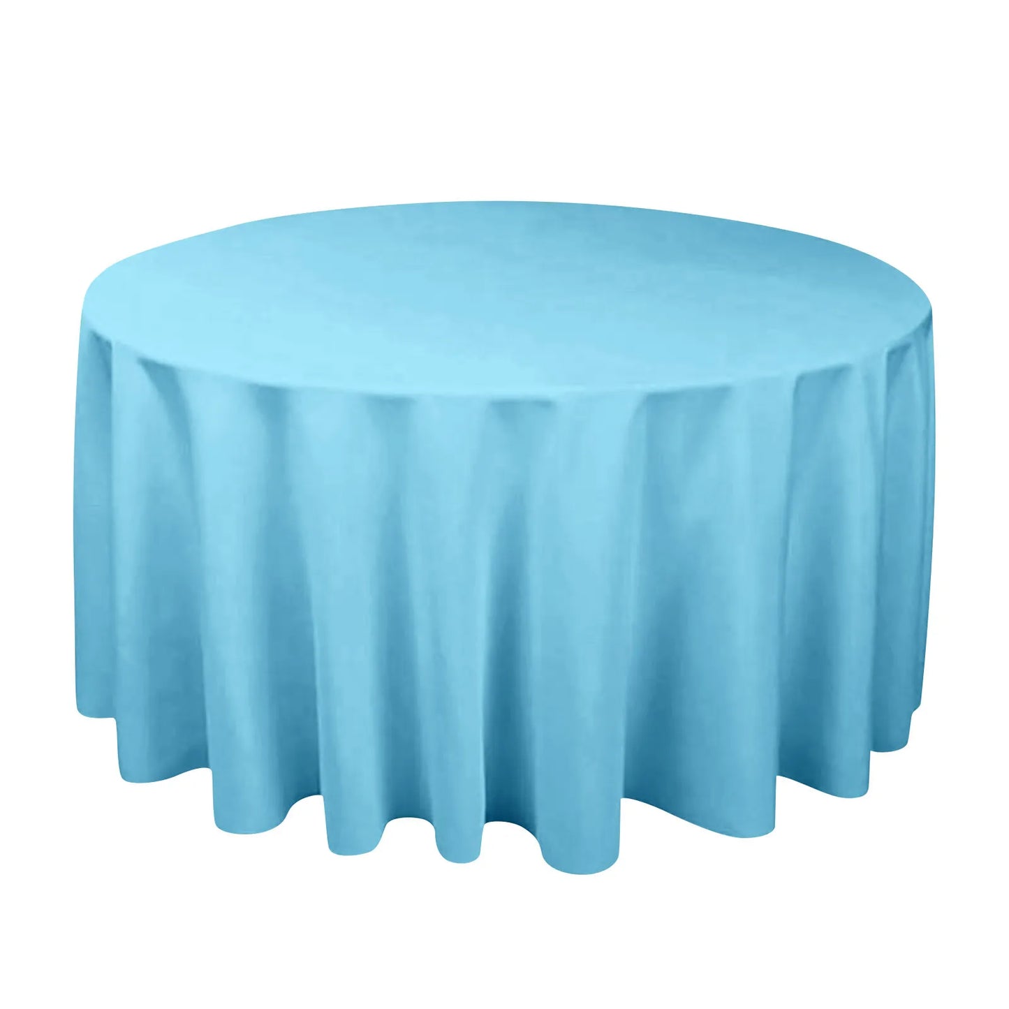 Round Satin Tablecloth – Waterproof Wedding & Banquet Cover