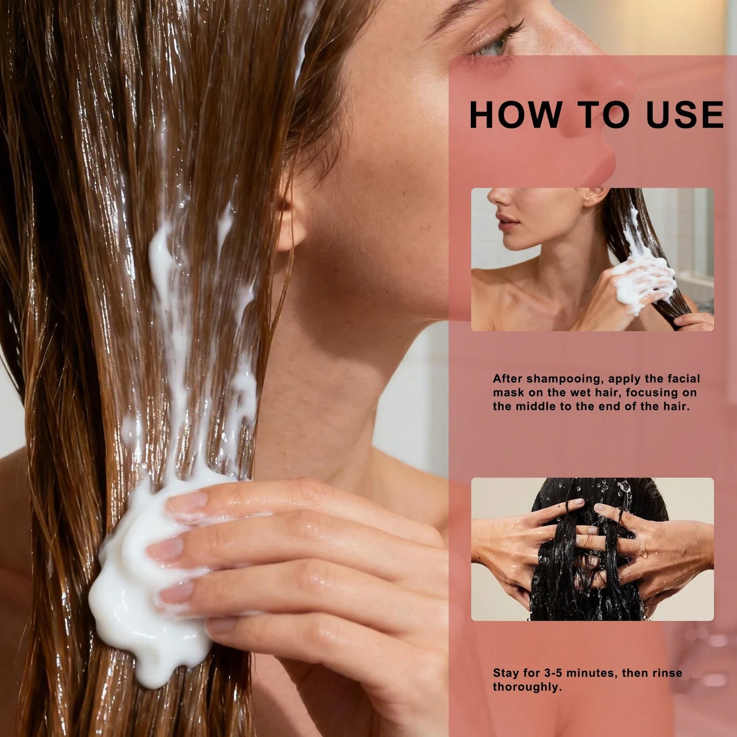 Keratin Peptide Leave-In Hair Mask – Repair Bleached Hair