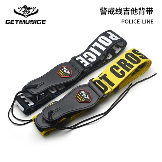 POLINE LINE Cordon Strap Yellow Black Optional Guitar Bass Electric Peaceful Pleasures Health and Wellness