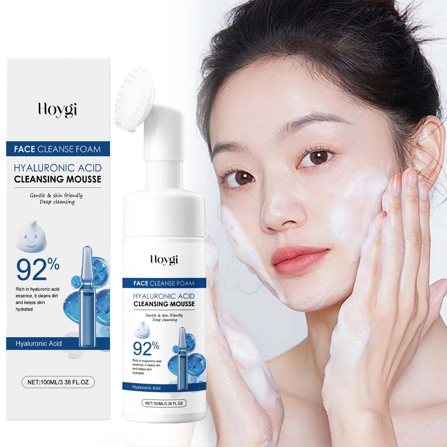 Hyaluronic Acid Cleansing Foam – Oil Control & Brightening Wash