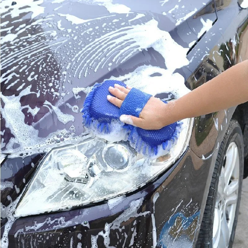 Car Wash Sponge Gloves Large Plush Scrubbing Driver Gloves Water-absorbing Thickened Durable Cleaning Tools Peaceful Pleasures Health and Wellness