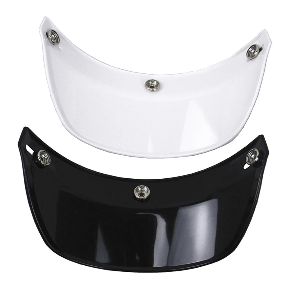 Universal 3-Snap Flip-Up Visor Wind Shield | Open Face Helmet