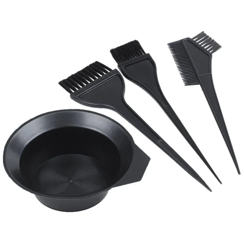 Hair Color Dye Bowl Comb Brushes Tool Kit Hair Dyeing Salon Hairdressing Styling Tint DIY Tool Peaceful Pleasures Health and Wellness