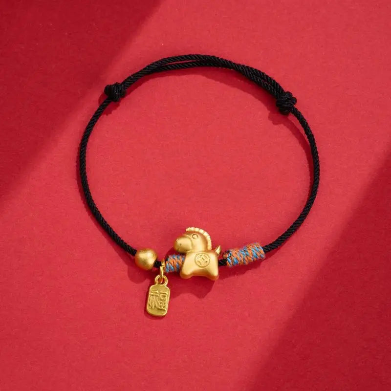 2026 Year of the Horse Red Lucky Bracelet | Chinese New Year