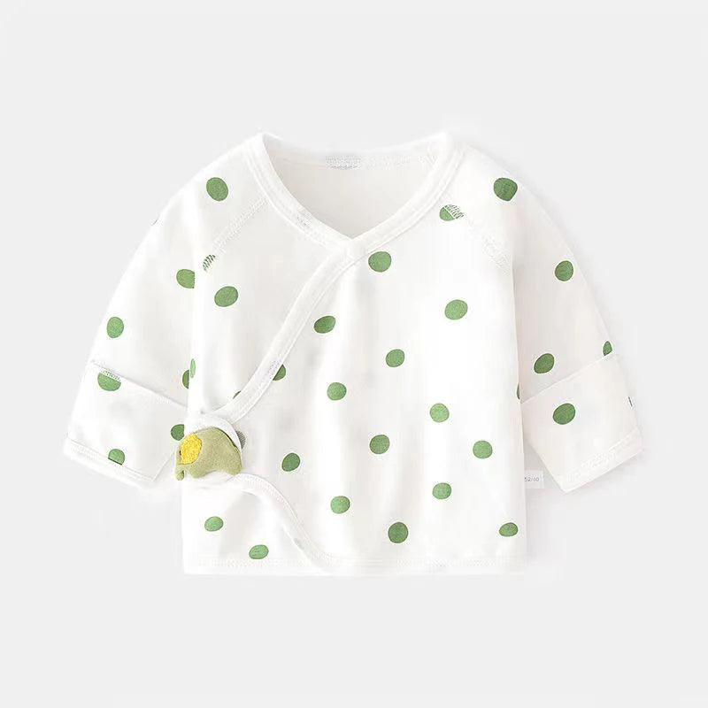 Newborn Baby Cotton Long Sleeve Top | 0-12M Unisex Infant Tee