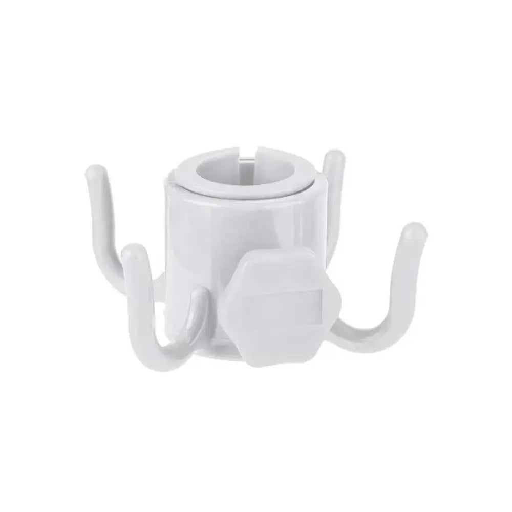 Outdoor Beach Umbrella Hooks Hanger Versatile Useful Sun Umbrella Storage Holder Wear-resistant Space-saving Four-corner Hook Peaceful Pleasures Health and Wellness White