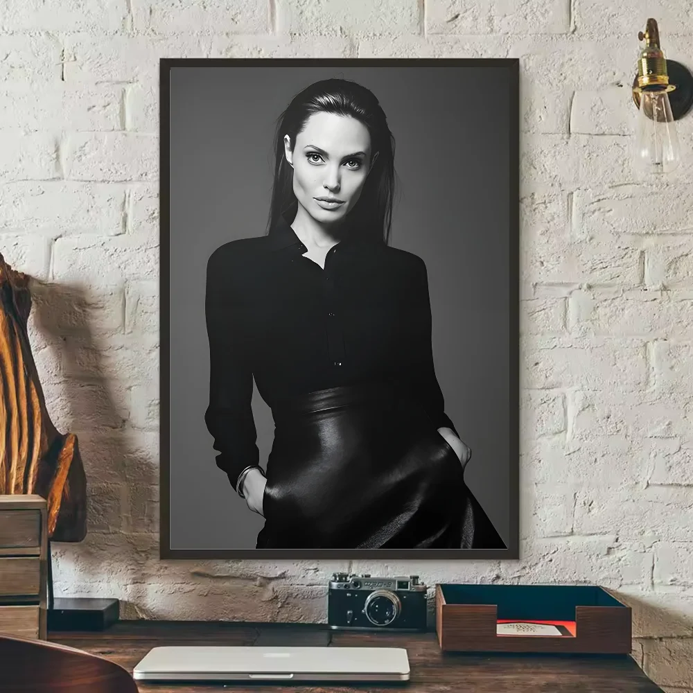 Angelina Jolie HD Poster – Waterproof PVC Wall Art Decor Wall Art Poster Peaceful Pleasures Health and Wellness z15 50X70cmNoframe