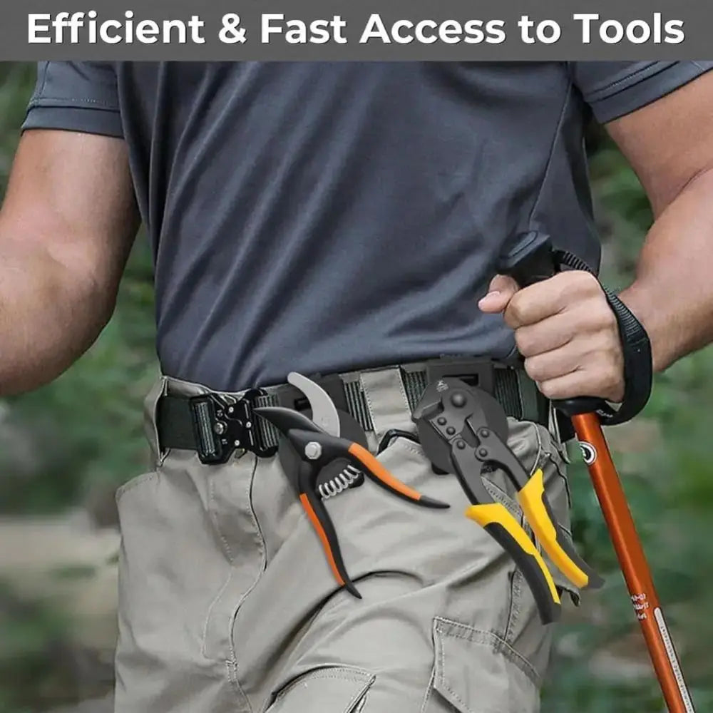 High Quality Non-Slip Tool Belt Clip Metal Quick Access Magnetic Tool Holder Adjustable Detachable Belt Buckle Peaceful Pleasures Health and Wellness