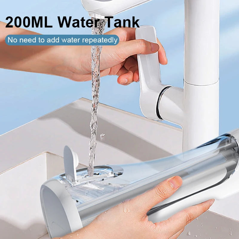 Oral Irrigator Dental Water Flosser for Teeth Portable Dental Water Irrigator Rechargeable Dental Water Jet for Teeth Cleaning Peaceful Pleasures Health and Wellness