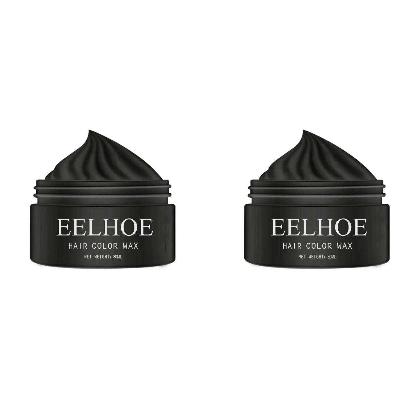 Natural Hair Color Wax Effectively Shaping Hairstyle Easy Coloring Add Personality Color Improve Hair Texture Temporary Hair Wax Peaceful Pleasures Health and Wellness Black 30m x 2