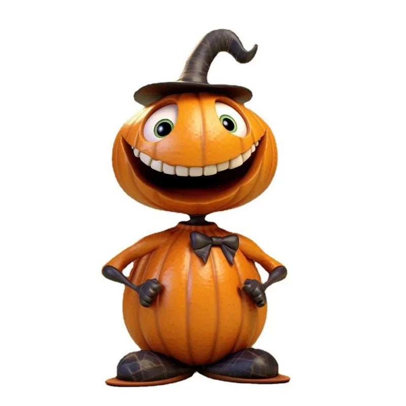 Halloween Resin Pumpkin Statue – Garden & Tabletop Decor