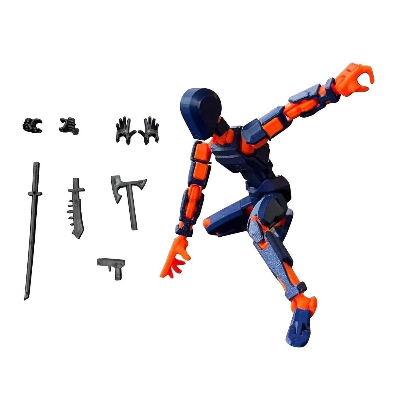 Titan 13 Wings Robot Action Figure – T13 Poseable Toy 13cm