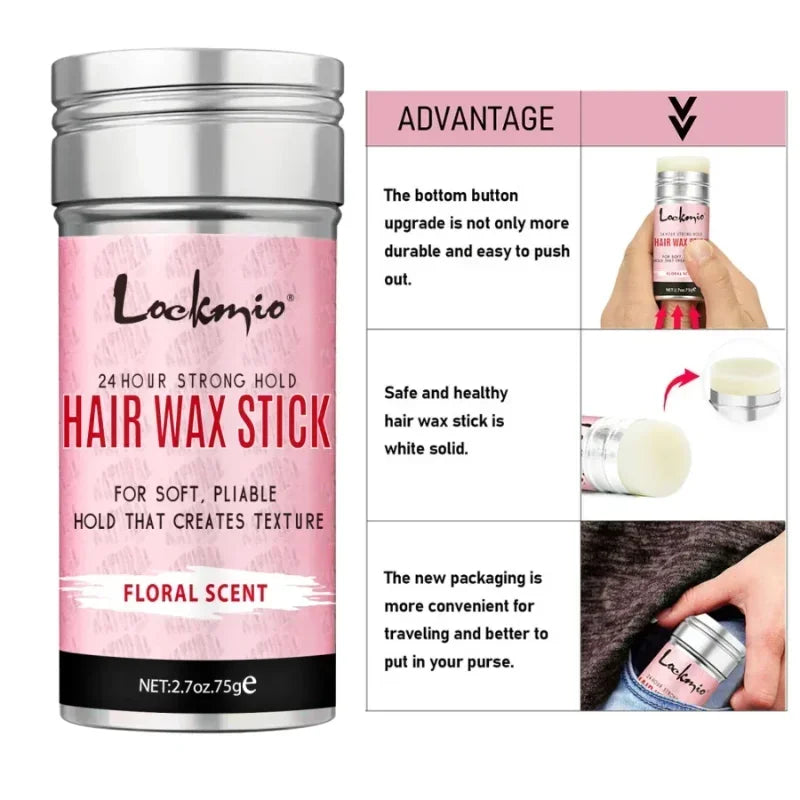 Professional Styling Wax for Women Anti-frizz Pomade Smoothing Broken Back Hair Mud Messy Hairs Control Wax Rod for Natural Wigs Peaceful Pleasures Health and Wellness