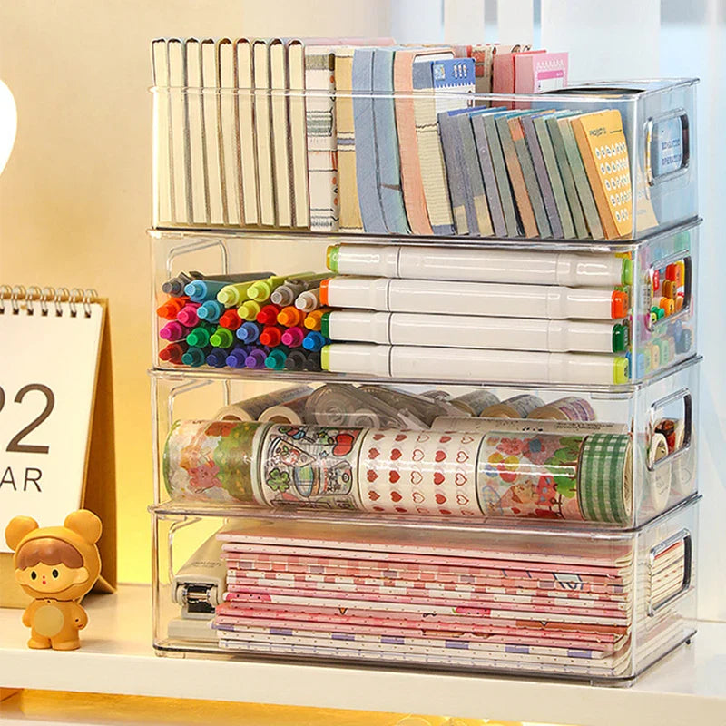 Acrylic Transparent Storage Box – Cosmetics & Desktop Organizer