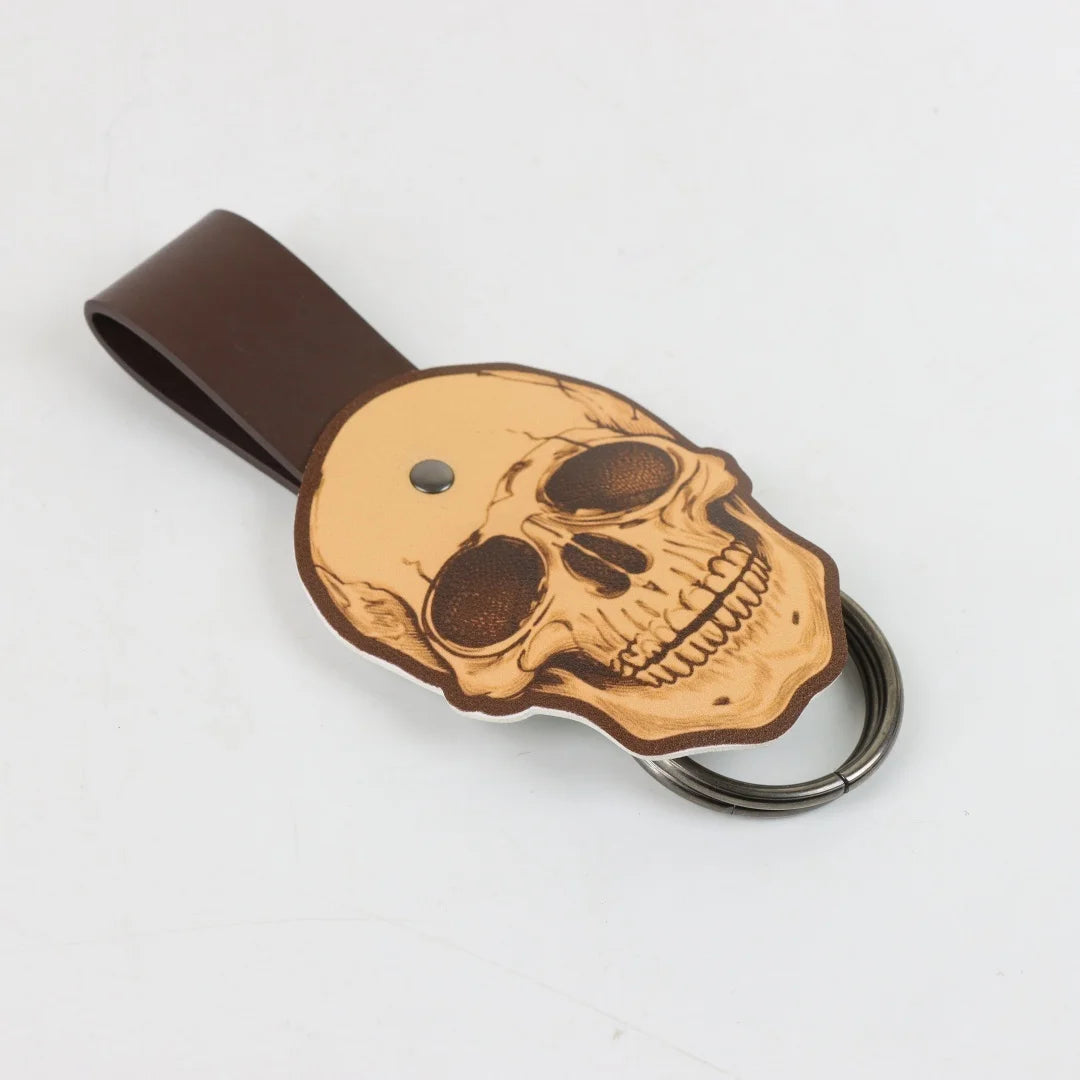UYEE Skull Pattern Leather Waist Clip Medieval Dress Lifting Holder