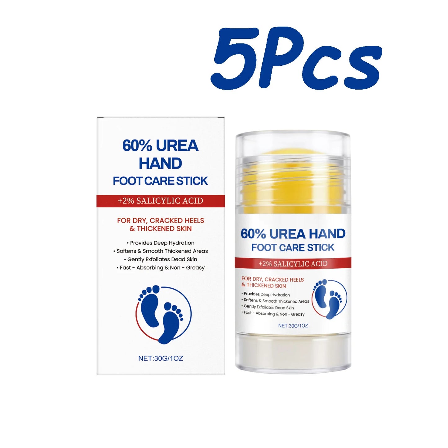 Hand Foot Moisturizing Stick Anti-Cracking Feet Exfoliating Removal Dead Skin Smooth Soft Skin Hand Feet Nourishing Care Balm Peaceful Pleasures Health and Wellness 150g Boxed