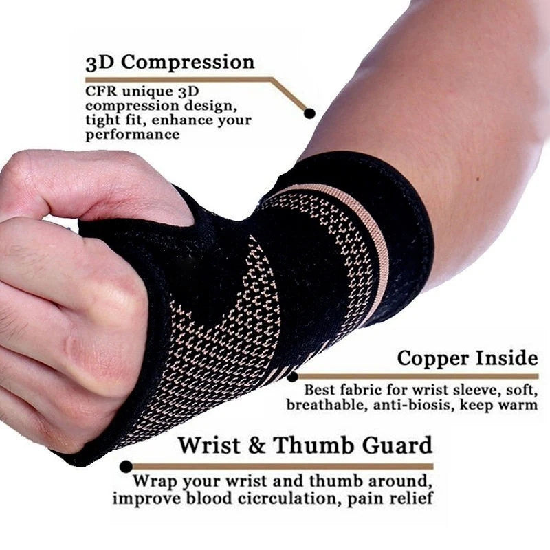 1pc Lifting Wrist Straps, Professional Wristband, Sports Compression Wrist Guard Arthritis Brace Sleeve Peaceful Pleasures Health and Wellness