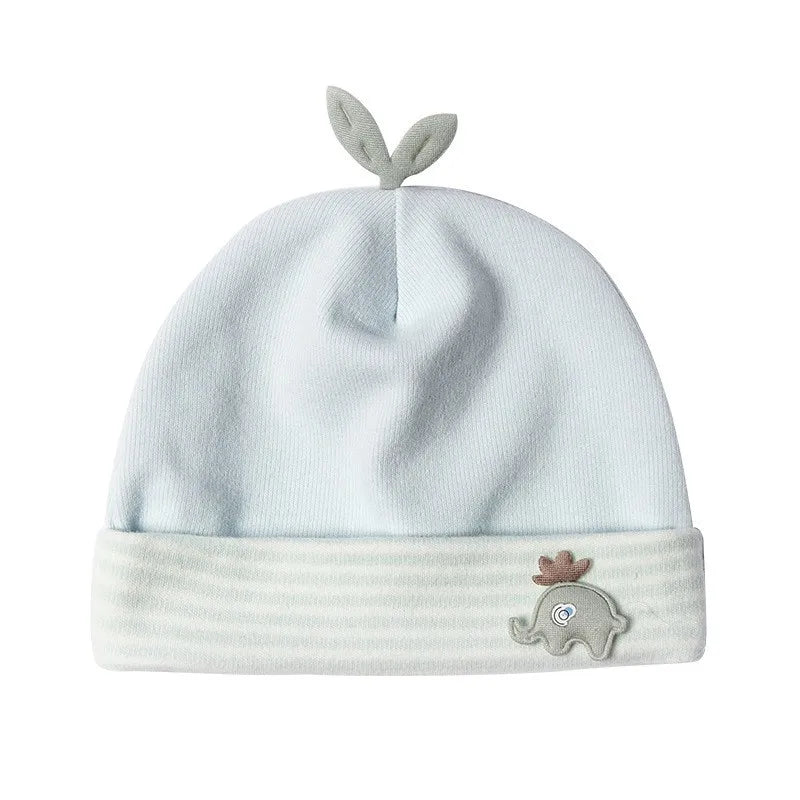 Soft Cotton Newborn Baby Beanie Hat | Boys & Girls 0-12 Months