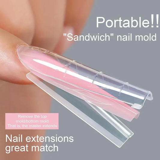 256-Piece Dual Form Nail Tips | Full Cover Gel Extension Kit Nail Extension Tips Peaceful Pleasures Health and Wellness