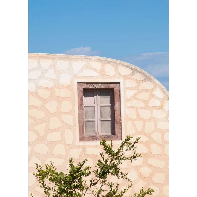 Santorini Greece Canvas Wall Art | Aesthetic Travel Poster