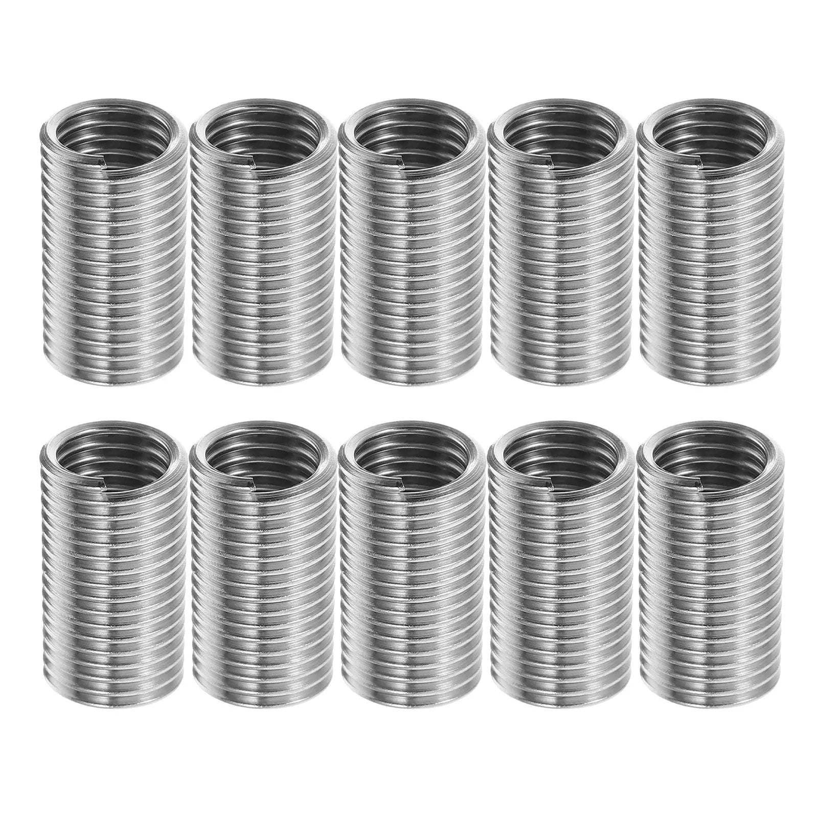 10Pcs High Strength Stainless Steel Thread Repair Inserts for Secure Thread Reinforcement in Automotive Equipment and Machinery Peaceful Pleasures Health and Wellness