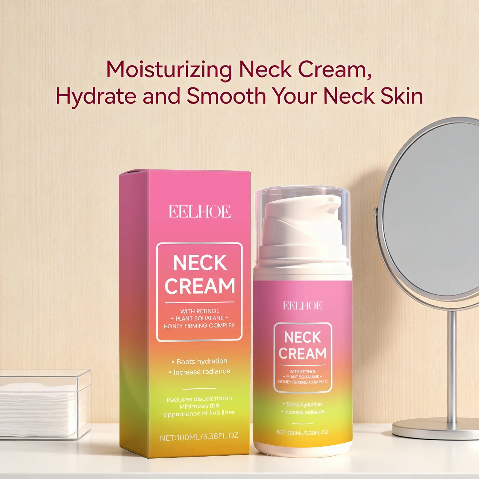 EELHOE Retinol Neck Cream – Firming, Brightening & Hydrating Neck Firming Cream Peaceful Pleasures Health and Wellness