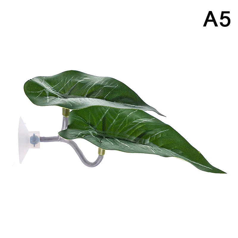 Artificial Aquarium Leaf Plant – Fish Resting & Hiding Decor