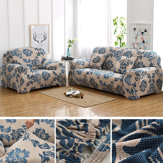 Printed Slipcover Stretch Sofa Cover with Pillowcase Couch Cover Furniture Protector For Bedroom Office Living Room Home Decor Peaceful Pleasures Health and Wellness