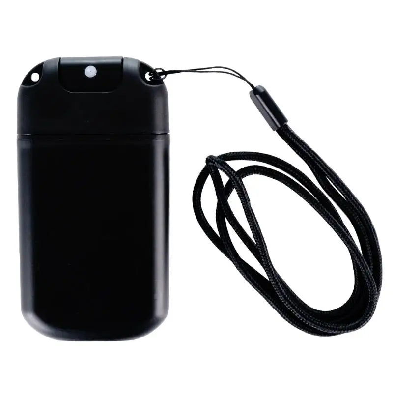 30ml Card Type Spray Bottle Refillable Perfume Atomizer Travel Cosmetic Personal Care with Nylon Lanyard 1 Piece Peaceful Pleasures Health and Wellness Black