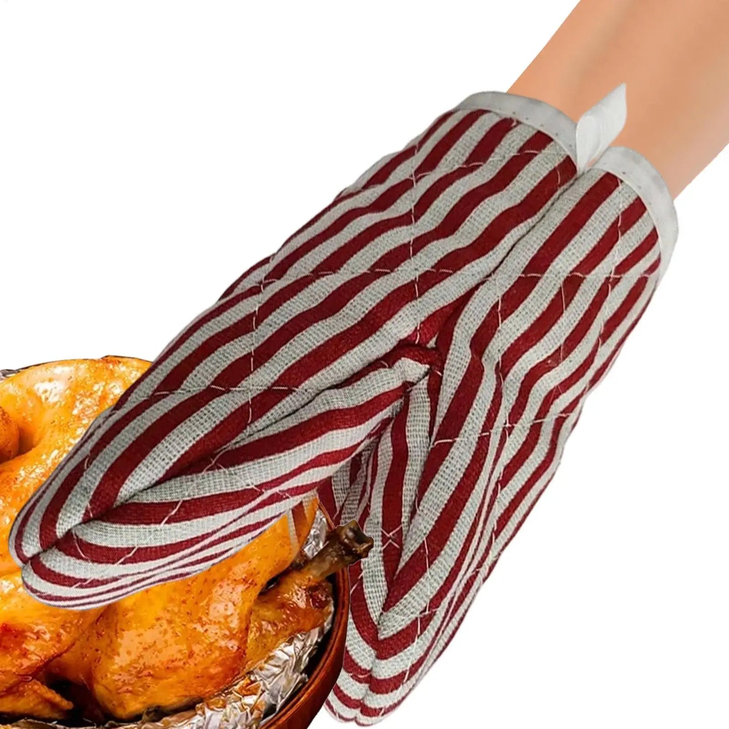 Heat-Resistant Oven Mitts | Thick Insulated Kitchen Gloves