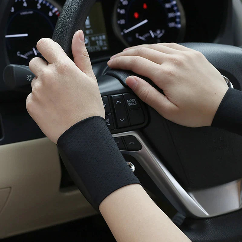 Ice Silk Cooling Wrist Bands – Breathable Sports Sweatbands