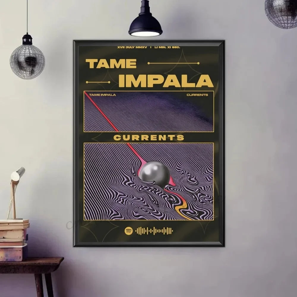 Tame Impala Minimalist Aesthetics Canvas Painting Print for Living Room Modern Home Decor Peaceful Pleasures Health and Wellness z2 40x60cm Unframed