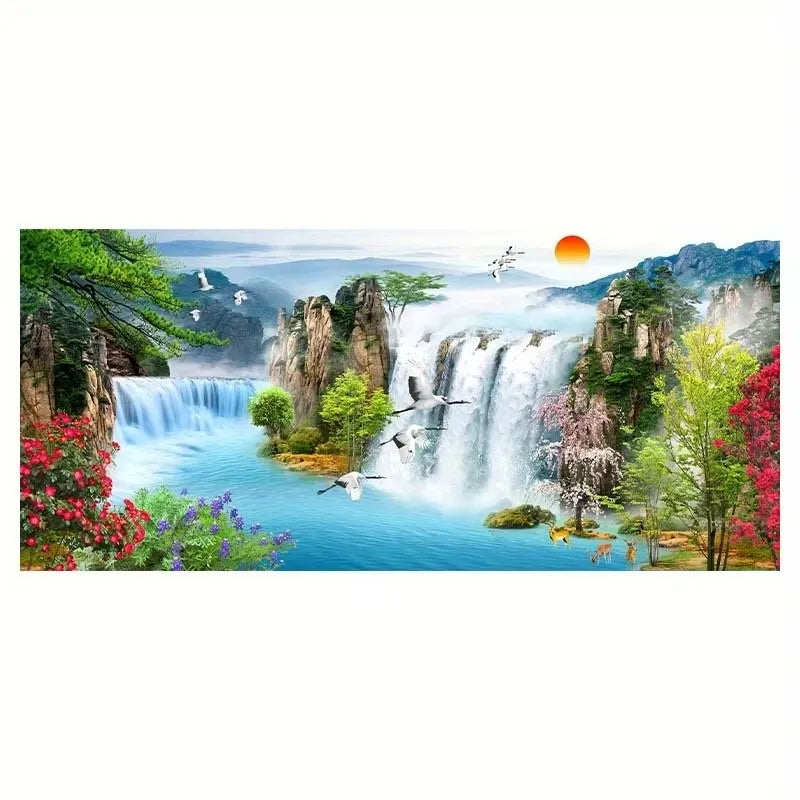 Beach Sunset Wall Art Posters Large Landscape Canvas Painting Print Nordic Wall Decoration Picture for Home Decor Unframed Peaceful Pleasures Health and Wellness ZLH2503 30x60cm No Frame