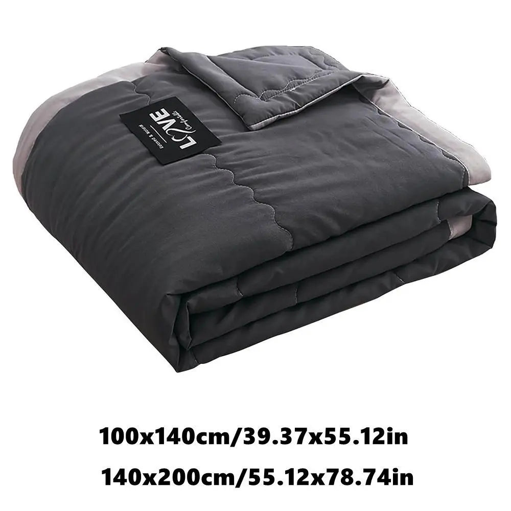 New Double Sided Cooling Blanket Skin-Friendly Breathable Conditioning Quilt Cold Effect Spring Summer Cooler Quilt Peaceful Pleasures Health and Wellness