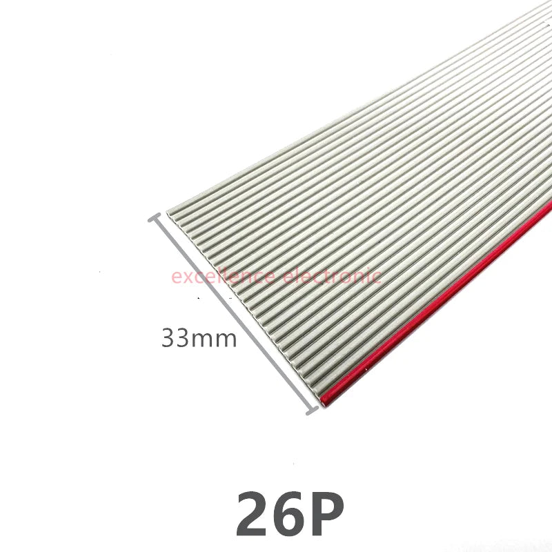 1/2/5/10Meter 6P/8/10/14/16/20/26/30/34/40/50/60 Pin 1.27mm Pitch Gray Flat Ribbon Cable 28 AWG Wire For 2.54mm FC IDC Connector Peaceful Pleasures Health and Wellness 26P 1Meter