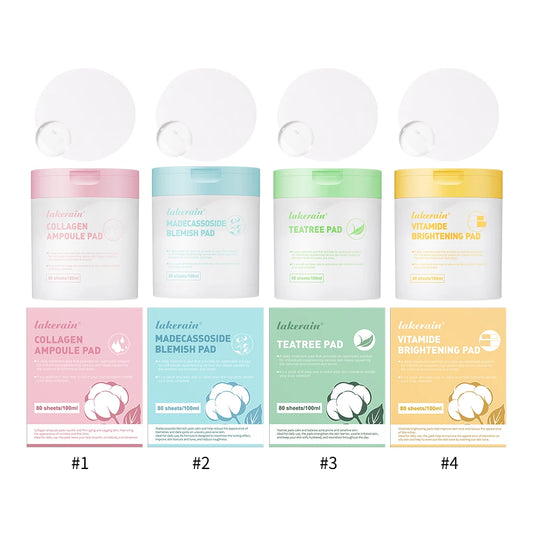 Centella Asiatica Toner Pads – Vegan Cotton Face Pads 60ct Facial Toner Pads Peaceful Pleasures Health and Wellness