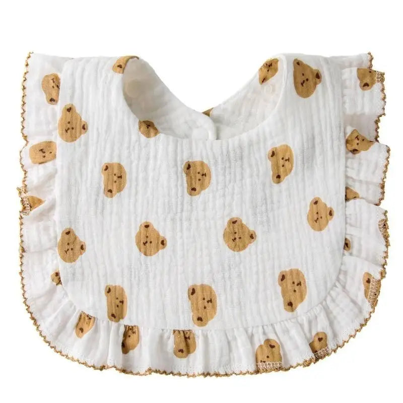 4-Layer Cotton Baby Bibs | Breathable Drool & Burp Cloth 0–18M
