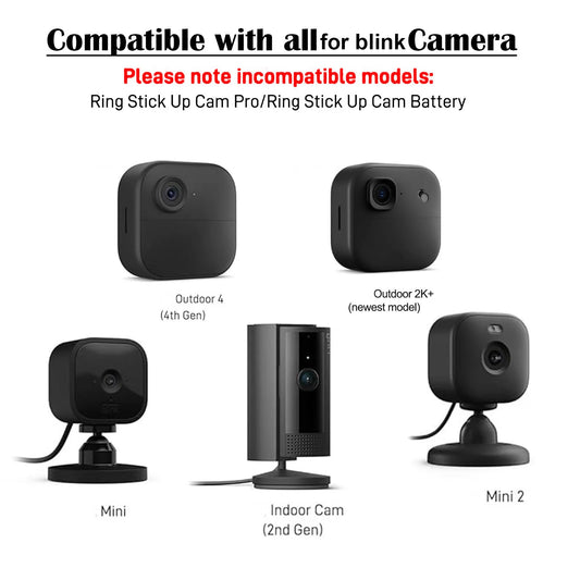 3 Pack For Blink Camera Can Be Drilled Or Dhesive Wall Mount Bracket For Blink Mini /Mini 2 /For Blink Outdoor 4 /Outdoor2K+ Peaceful Pleasures Health and Wellness Default Title