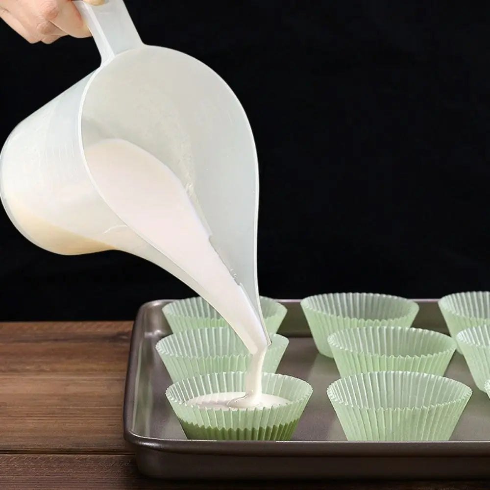 Measuring Tool 1000ML Measuring Cups Long Spout Plastic Tip Mouth Cups Graduated Liquid Container Funnel Pitcher Jug Peaceful Pleasures Health and Wellness
