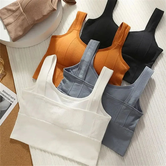 Women's Wireless Padded Sports Bra – Seamless Breathable Gym Vest Women's Sports Bra Peaceful Pleasures Health and Wellness