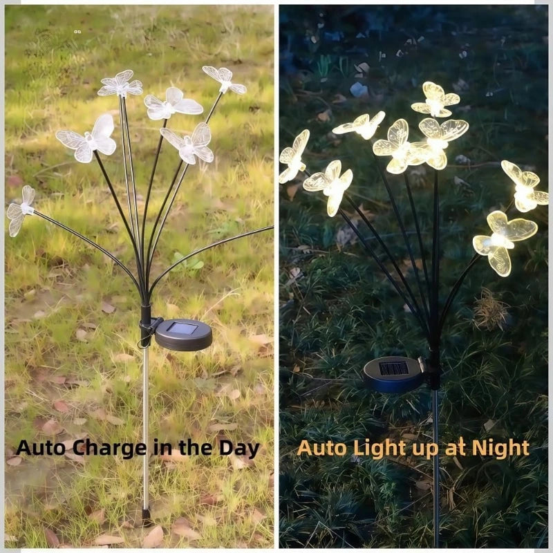 Solar Butterfly Garden Lights – Waterproof Christmas Outdoor Decor