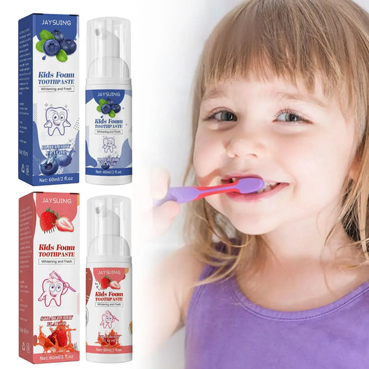 Jaysuing Kids Probiotic Foam Toothpaste – Fruit Flavor 60ml Kids Foam Toothpaste Oasis Select
