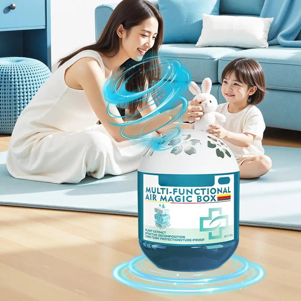 Indoor Air Purifier Box – Filter-Free Dust & Odor Remover