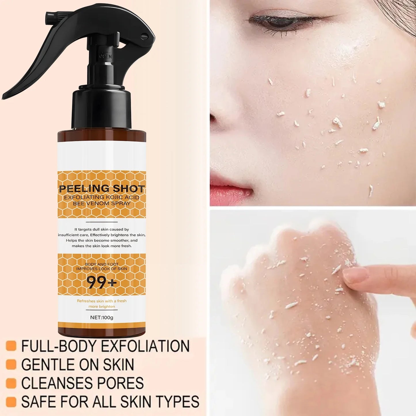 Retinol & Bee Venom Peeling Shot – Exfoliating Moisturizer