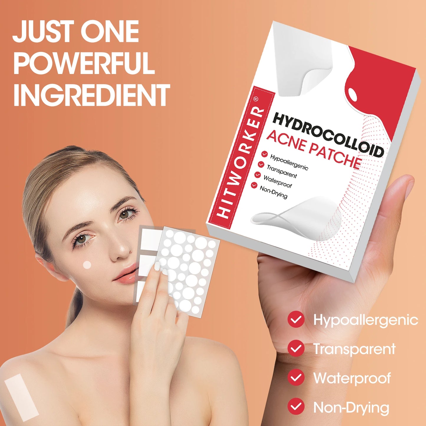 Hydrocolloid Acne Patches – Invisible, Waterproof | All Skin Types