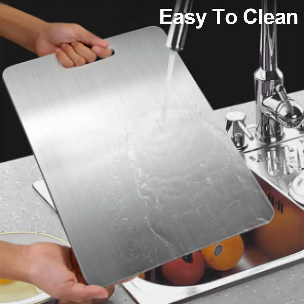 304 Stainless Steel Cutting Board – Double Sided Food Grade