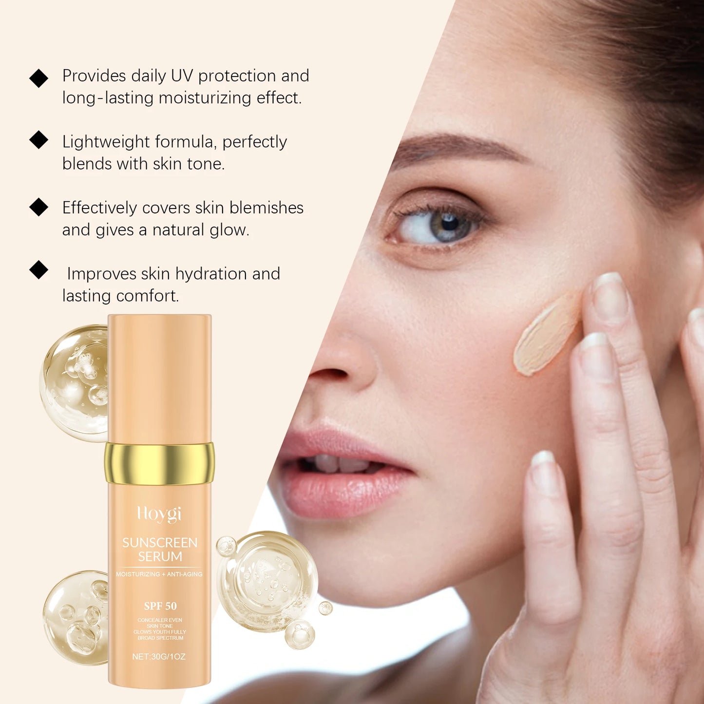 Hydrating Concealer Foundation SPF 50 | Full Coverage All Skin Types Peaceful Pleasures Health and Wellness